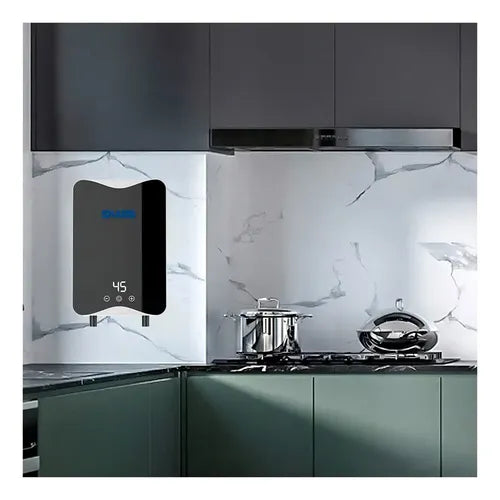 Calentador De Agua Para Ducha Eléctrico Ryk-002 Color Blanco Potencia 3.5 Kw