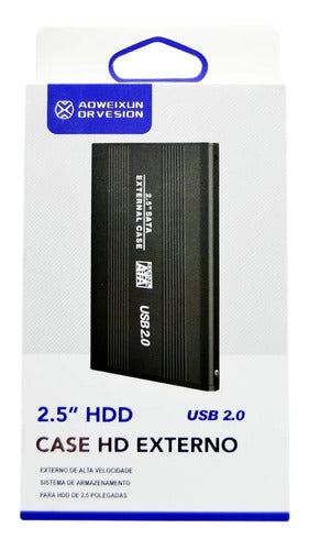 Cofre Case Metal Disco Duro Sata 2.5 Usb 2.0 Hdd Notebook