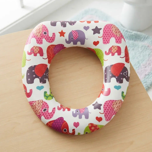 Tapa Baño Niño Adaptador Wc Acolchado Infantil Multicolor Rosa Chicle Animales