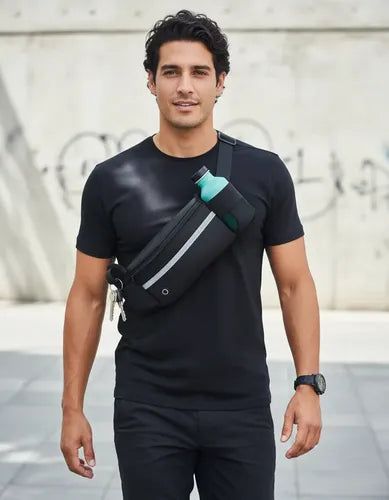 Banano Riñonera Koala Ciclismo Deportivo Resistente Al Agua Negro
