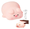 Lámpara De Noche Chancho Cerdo Silicona Regulable Recargable
