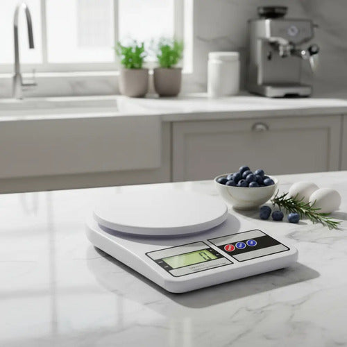 Balanza 10kg Pesa Digital De Cocina Gramera Aj Shop Blanco 10 Kg