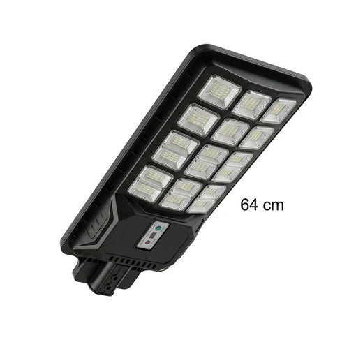 Pack 3 Focos Solares Led 2000w Para Exterior, Con Control Remoto Y Sensor De Movimiento Negro Blanco Frío