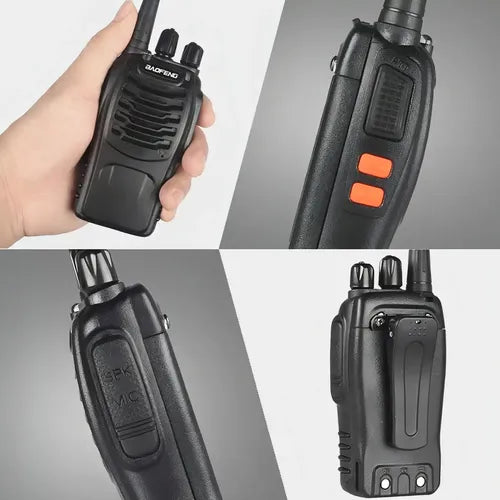 Walkie Talkies Baofeng Bf-888s 6 Pcs Uhf Recargables Negro