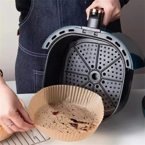 Papel Freidora 50 Unidades Forros Desechables Air Fryer 20cm