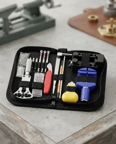 Kit Relojero Profesional Reparacion Reloj Destornillador