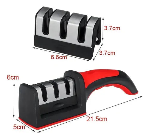 Afilador Mohits De Cuchillos Tijeras 3 Etapas Acero