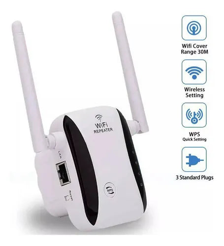 Extensor Amplificador Repetidor De Alcance Wifi 300mbps