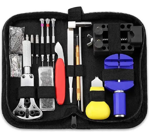 Kit Relojero Profesional Reparacion Reloj Destornillador