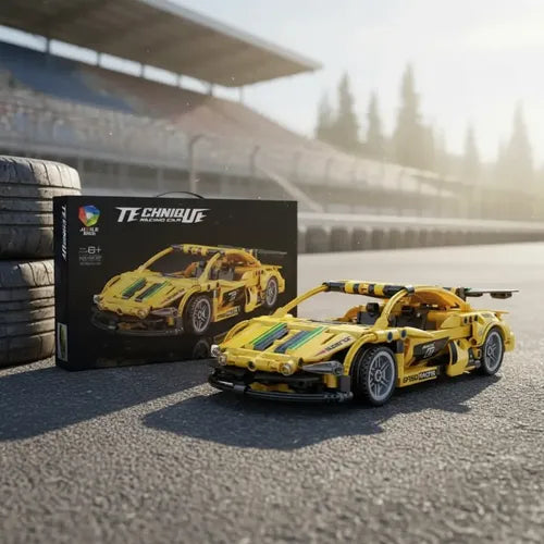 Auto Carreras Juguete Armable Kit Bloques De Construcción