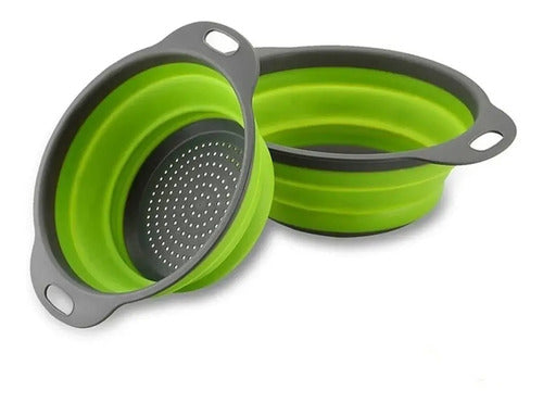 Colador Retráctil Plástico Grande De Goma Circular 29 Cm