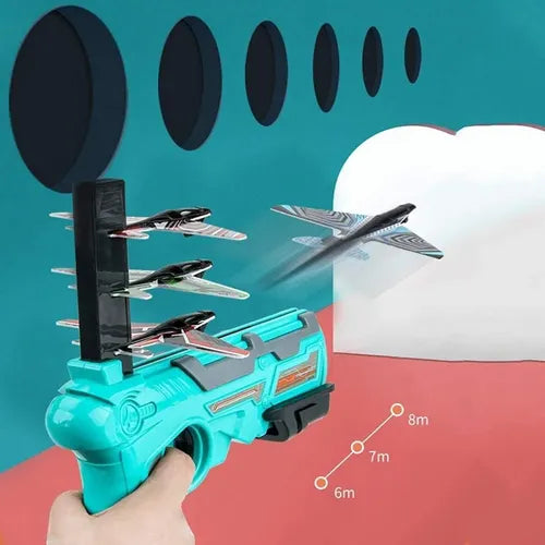 Juego De Eyección Pistola Air Battlegame Expulsión A Click Azul