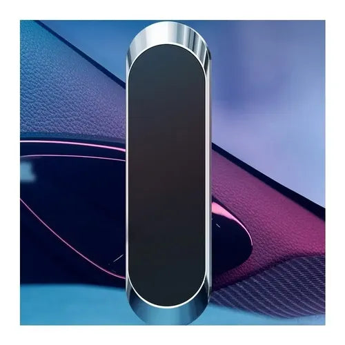 Soporte De Celular Auto Magnético Imán Automóvil Ezra Plateado