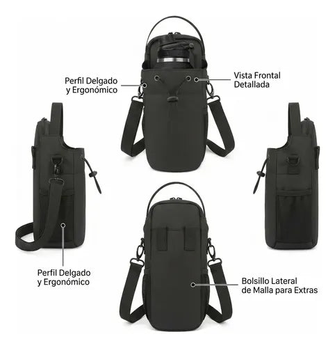 Bolso Gimnasio Magnetico Imantado Deportivo Resistente 5kg Negro Lisa