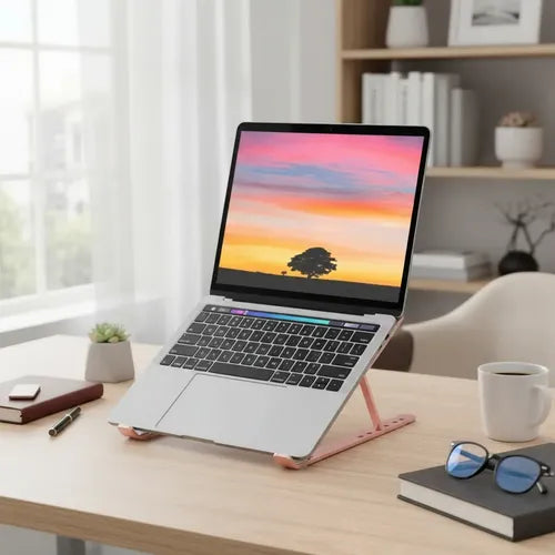 Base Apoyo Soporte Plegable Para Notebook Macbook Y Tablet