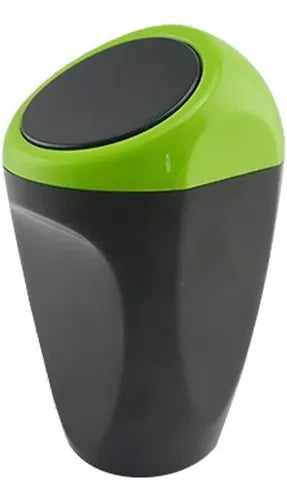 Mini Basurero Auto Portátil Organizador Automático Negro Verde