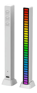 Barra De Luz Led Control De Sonido Al Ritmo Música Rgb