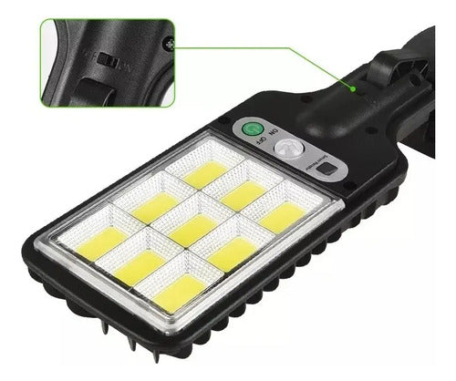 Pack 4 Focos Led Exterior Con Sensor Reflector Solar Negro Blanco