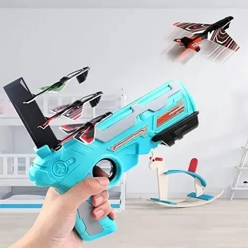 Juego De Eyección Pistola Air Battlegame Expulsión A Click Azul