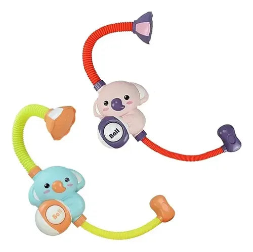 Regadera De Baño Para Bebe Juguete Ducha Tina Elefante Colorido Celeste Y Rosa