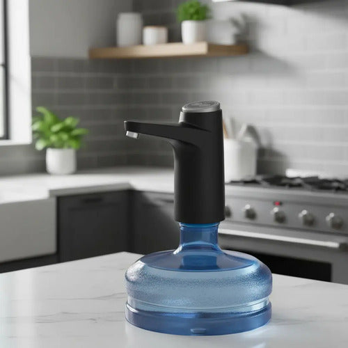 Bomba Dispensadora De Agua Inalámbrica Grifo Negro Negro