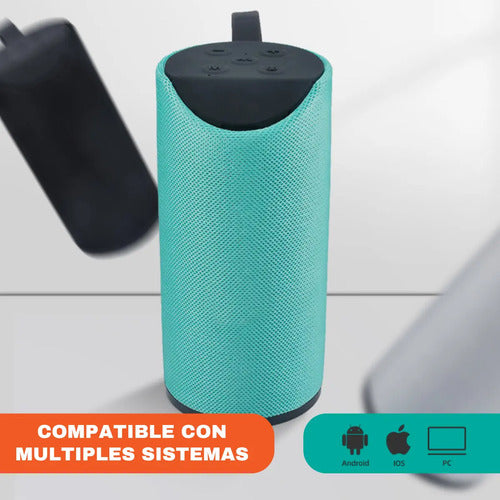Parlante Con Bluetooth Portátil Con Radio Usb Microsd Aux