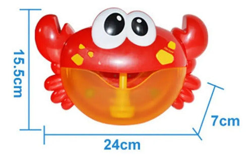 Juguete Cangrejo Burbujas De Baño Tina Para Bebes Ducha Bañera