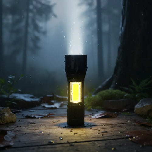 Mini Linterna Tactica Led Recargable Lampara Luz Led Blanco