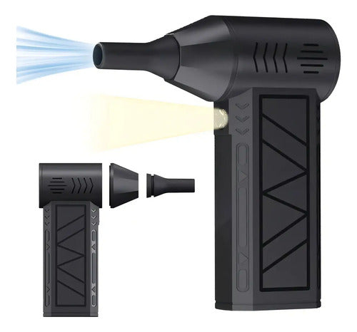 Soplador De Aire Eléctrico Inalámbrico Jetfan Turbo Blitz Pro, 130000 Rpm, 3 Potencias, Epsilon Eps-t791 Negro