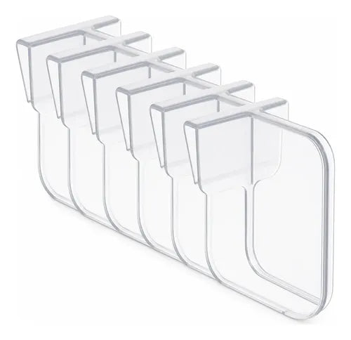 Pack X6 Separador Organizador Almacenamiento Refrigerador Transparente