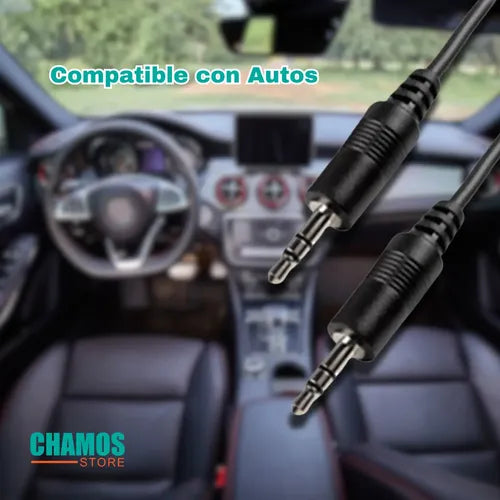 Cable Auxiliar De Audio 5 Metros Plug Jack 3.5 Mm