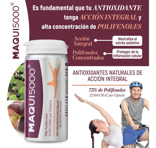 ! 3 Frascos Maqui5000 Mes Hasta Agotar Sin Sabor