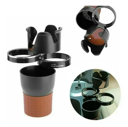 Soporte De Vasos Para Auto Organizador Giratorio 360 5 En 1