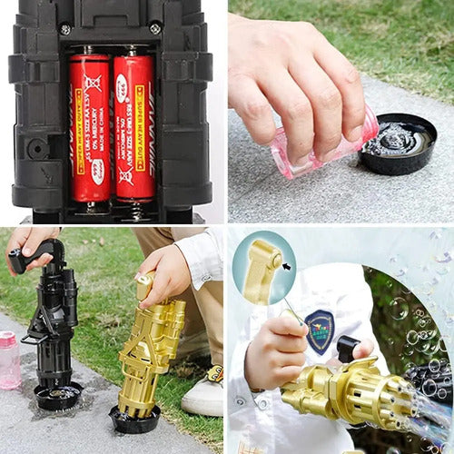 Lanza Burbujas Pistola Burbujas Lanzadora De Burbuja Juguete