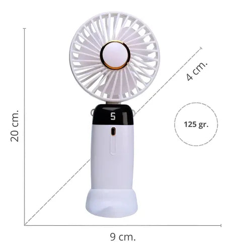 Ventilador Personal Portátil Usb Recargable 5 Velocidades
