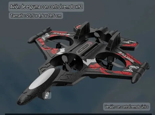 Dron Avión De Combate Con Control Remoto Antigolpes Aero Jet