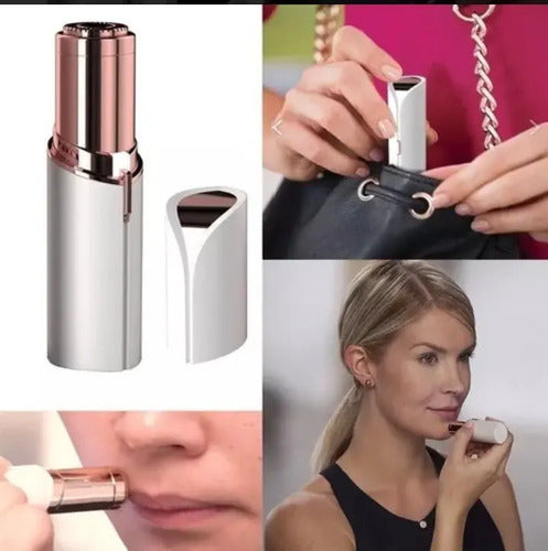 Depiladora De Vello Facial Para Mujer Recargable Usb Blanco