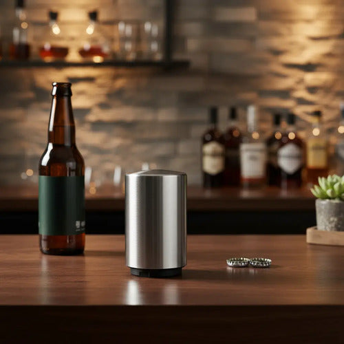 Destapador Cerveza Automatico Abridor Botella Acero