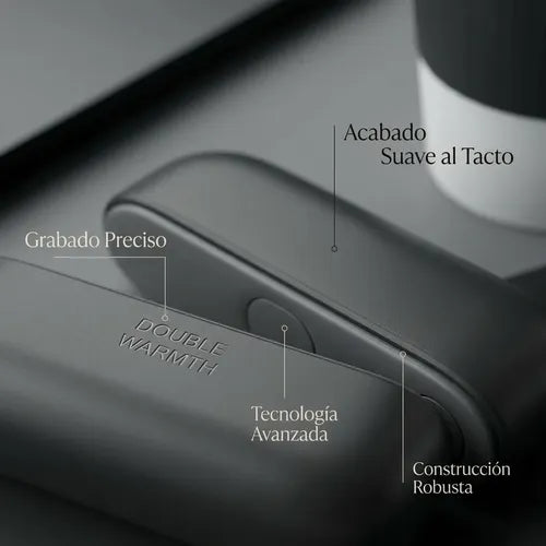 Calentador De Manos Magnético Portátil 2 En 1 Recargable Usb Negro Calentador Magnético