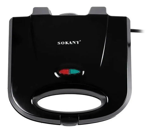 Wafflera Maquina Para Preparar Waffles Sokany 750w