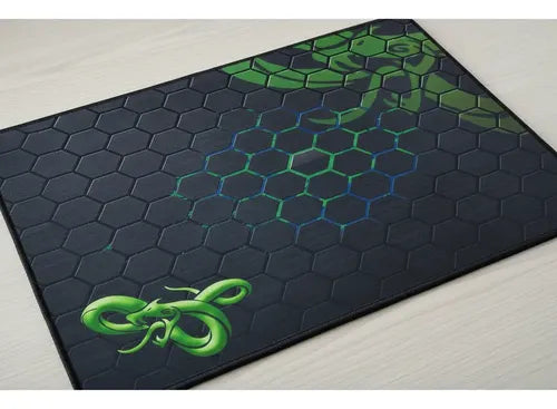 Mousepad Gamer Cosido Verde Con Diseño Verde