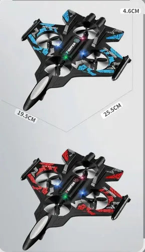 Dron Avión De Combate Con Control Remoto Antigolpes Aero Jet