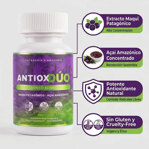 Maqui Açai Regenerador Celular Vitamina C B12 Suplemento Nat Maqui - Açai