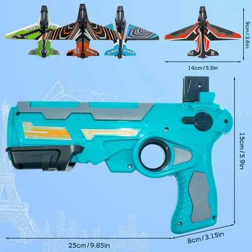 Juego De Eyección Pistola Air Battlegame Expulsión A Click Azul