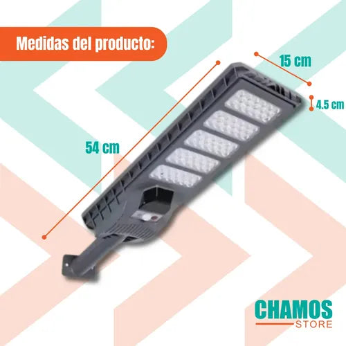 Foco Solar 500w Recargable Ip65 Sensor Con Control Remoto Negro Blanco Neutro