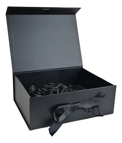 Caja De Tapa Premium Tapa Dura Gift Box Color Negro
