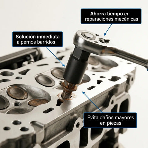 Set Extractores Pernos Tuercas Rodadas 13 Pcs 9 A 19mm Acero