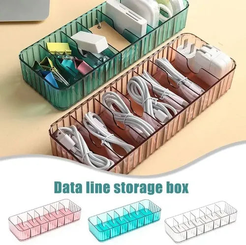 Caja Organizadora De Almacenamiento Acrílicos Autoadhesivos Verde Oscuro Lisa