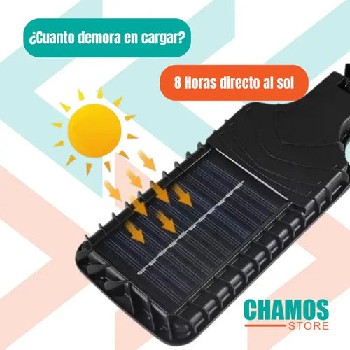 Pack X10 Focos Led Ip65 Exterior Con Sensor Reflector Solar Negro Blanco Neutro