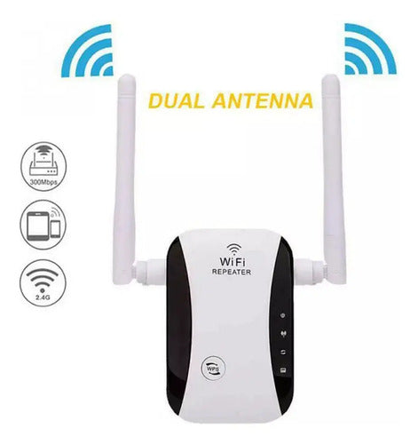 Extensor Amplificador Repetidor De Alcance Wifi 300mbps